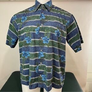 Vintage Consensus Sportswear Polo Shirt M Hawaiian (441)